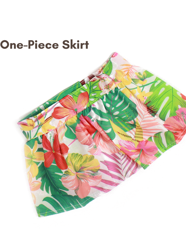 Tropical Hawaii Bikini Costume for Cats and Dogs – Adjustable Summer Skirt Set