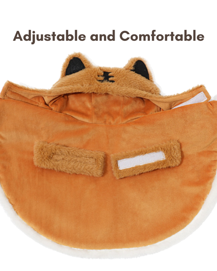 Adorable Soft  Little Tiger Plush Pet Jacket (One-Size)