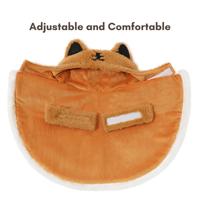 Adorable Soft  Little Tiger Plush Pet Jacket (One-Size)