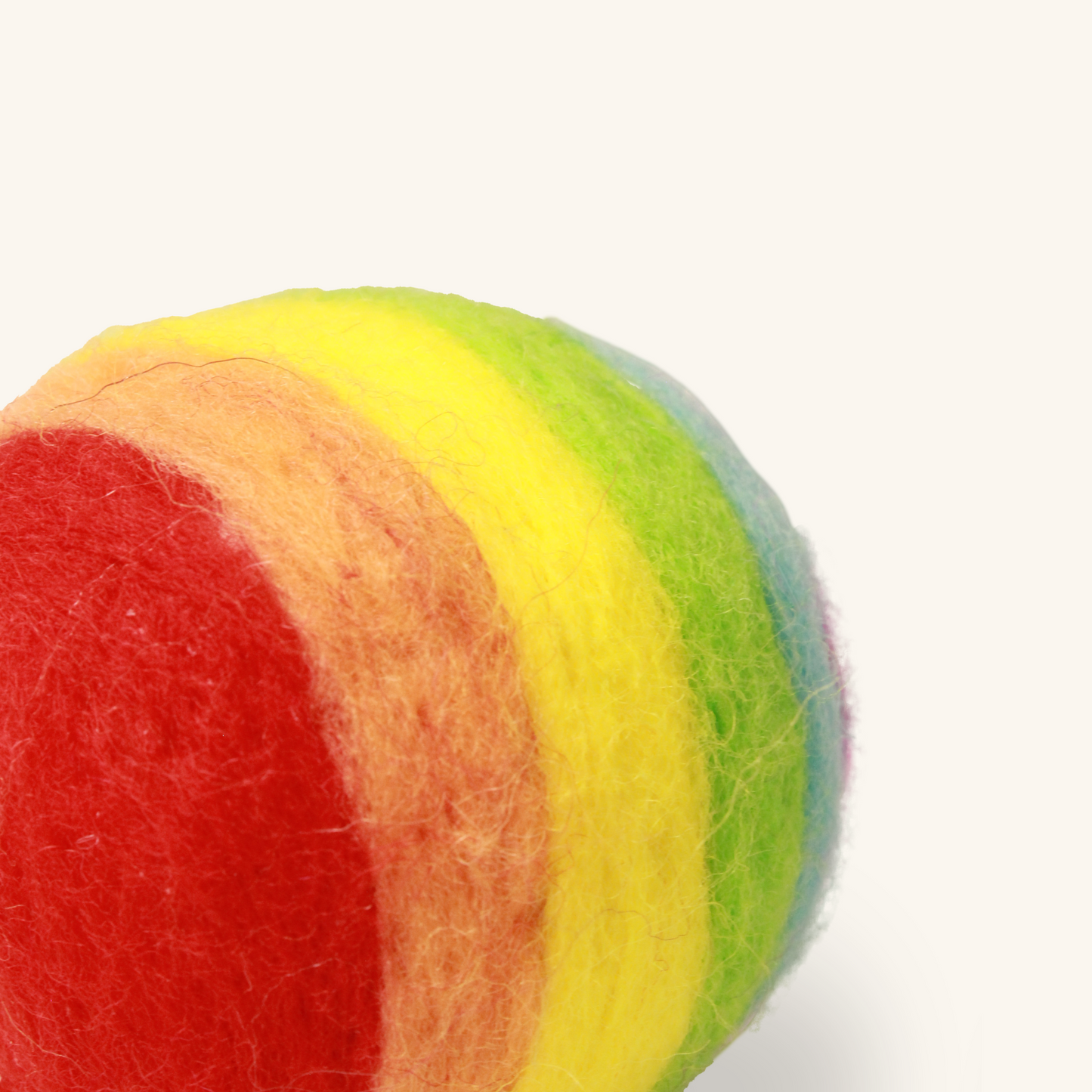 Handmade Wool Pride Ball Cat Toy