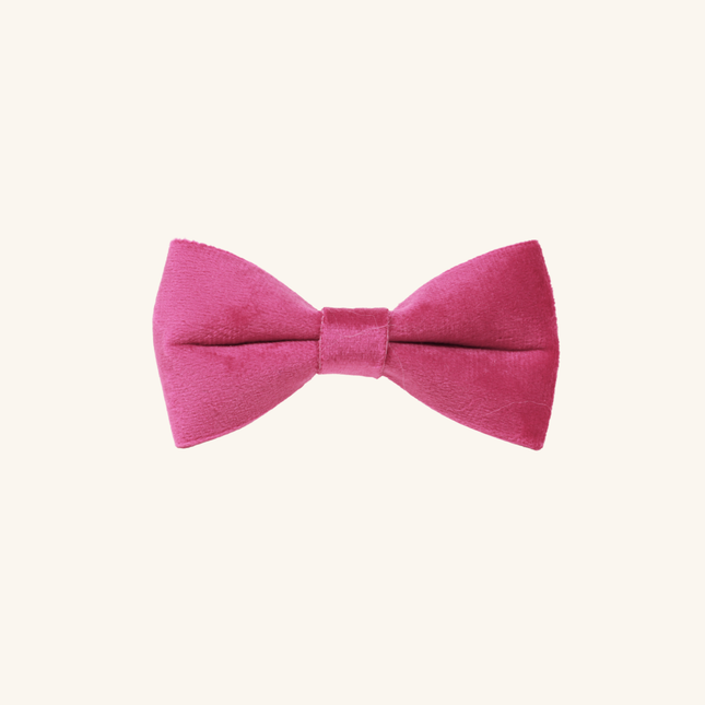 MoriCat Bright Pink Bowtie and Collar Set for Cats