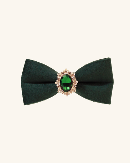 MoriCat Christmas Green Bowtie and Collar Set for Cats