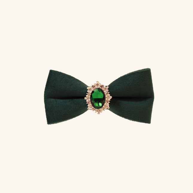 MoriCat Christmas Green Bowtie and Collar Set for Cats