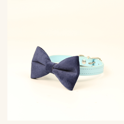 MoriCat Navy Bowtie and Collar Set for Cats