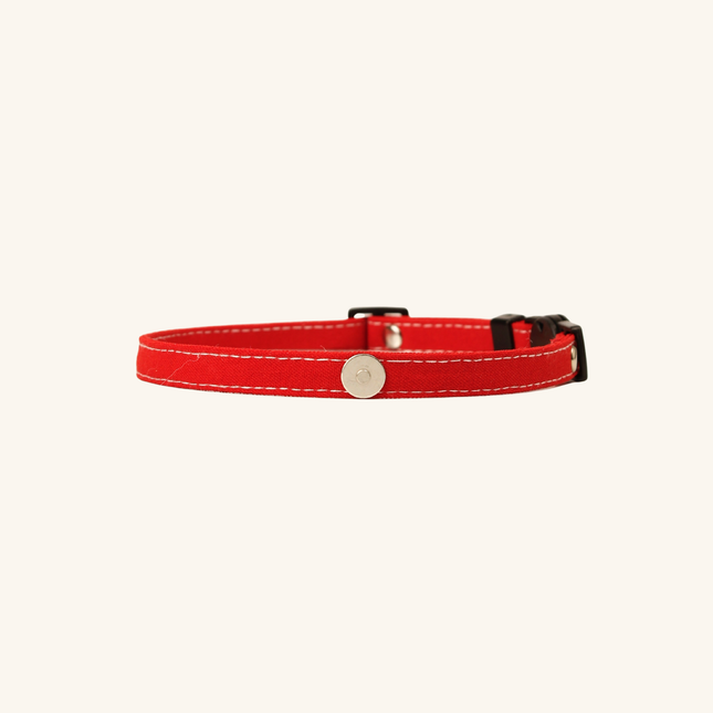 MoriCat Soft Breakaway Red Cat Collar