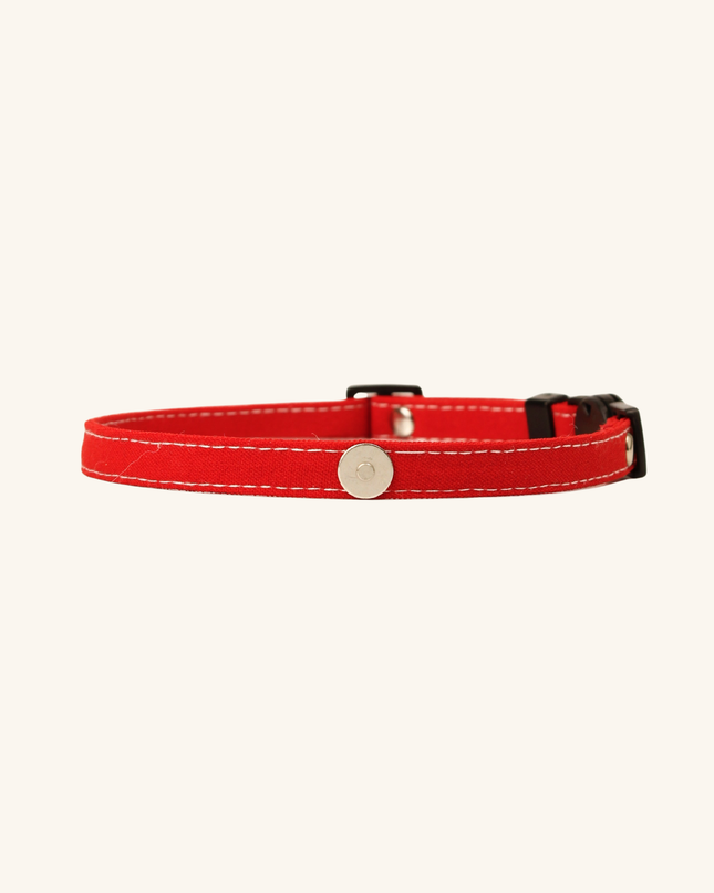 MoriCat Soft Breakaway Red Cat Collar