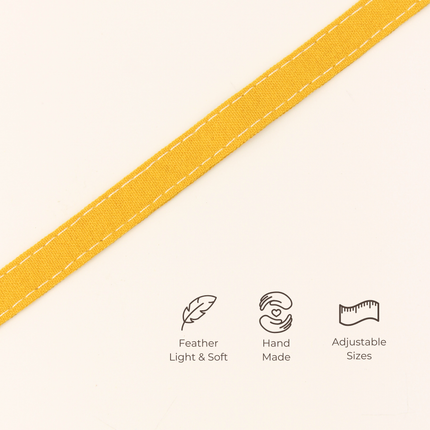 MoriCat Soft Breakaway Yellow Cat Collar