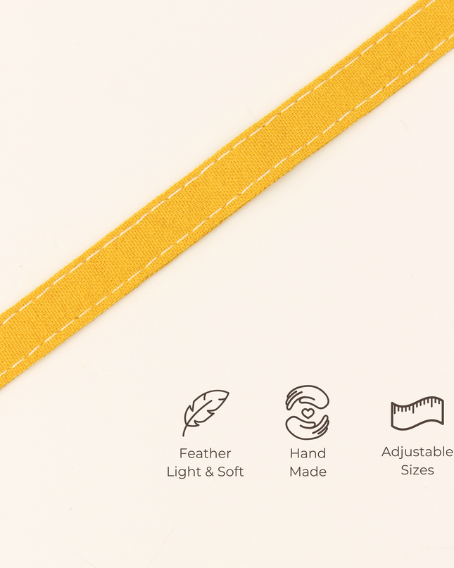 MoriCat Soft Breakaway Yellow Cat Collar