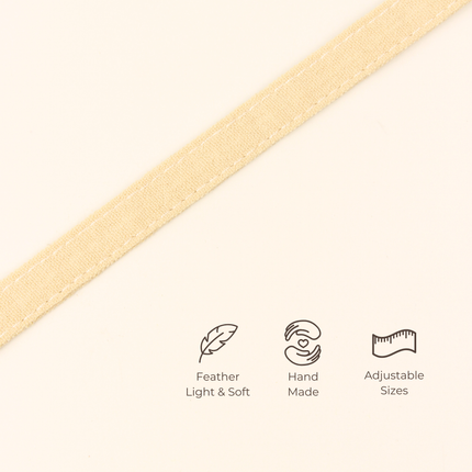 MoriCat Soft Breakaway Beige Cat Collar