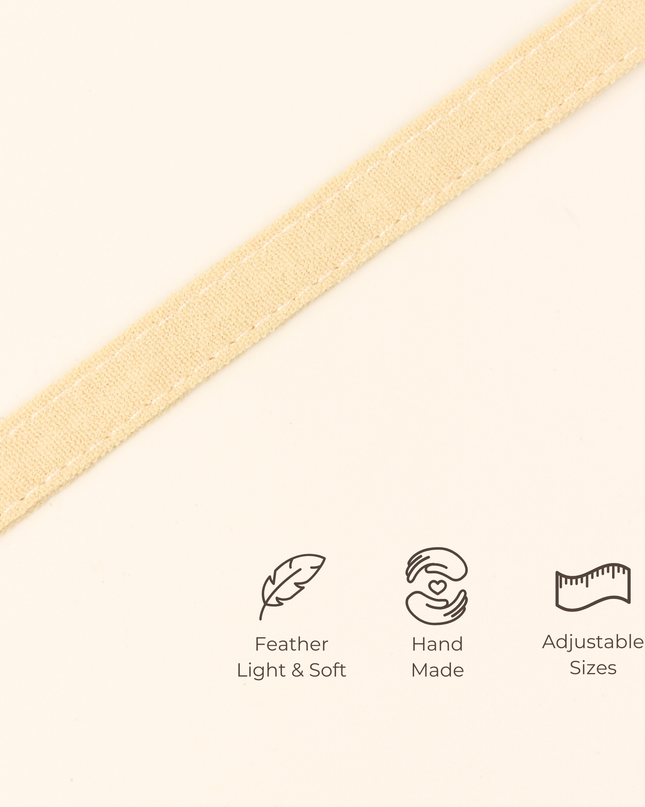 MoriCat Soft Breakaway Beige Cat Collar