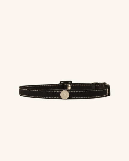 MoriCat Soft Breakaway Black Cat Collar