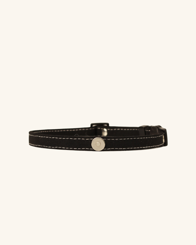 MoriCat Soft Breakaway Black Cat Collar