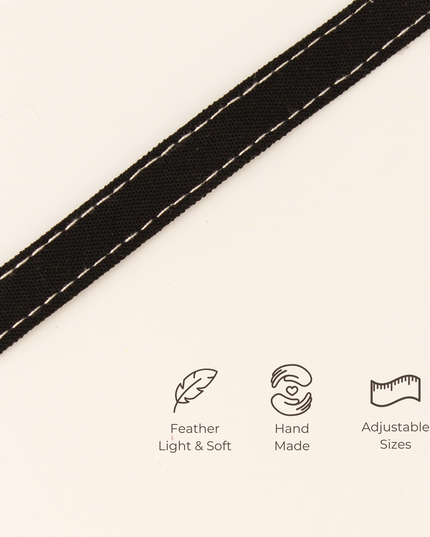 MoriCat Soft Breakaway Black Cat Collar