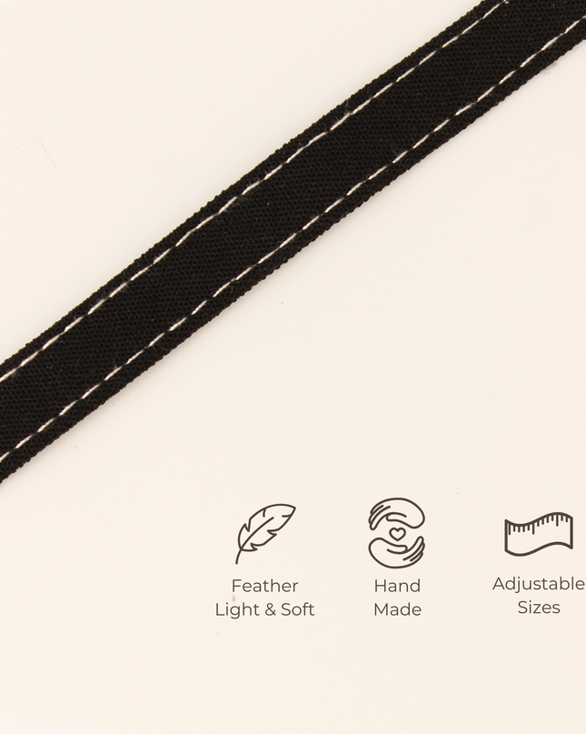 MoriCat Soft Breakaway Black Cat Collar