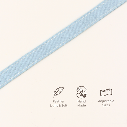 MoriCat Soft Breakaway Blue Cat Collar