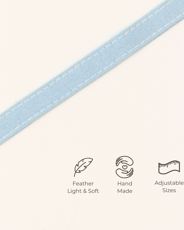 MoriCat Soft Breakaway Blue Cat Collar