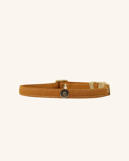 MoriCat Soft Breakaway Brown Cat Collar