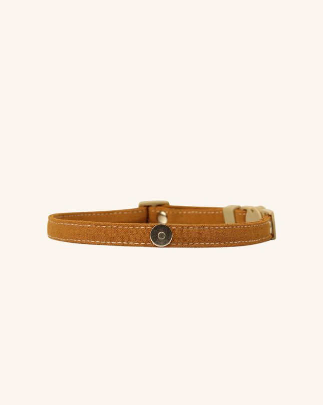 MoriCat Soft Breakaway Brown Cat Collar