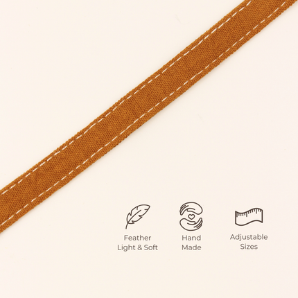 MoriCat Soft Breakaway Brown Cat Collar