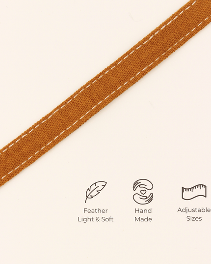 MoriCat Soft Breakaway Brown Cat Collar