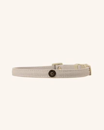 MoriCat Soft Breakaway Grey Cat Collar