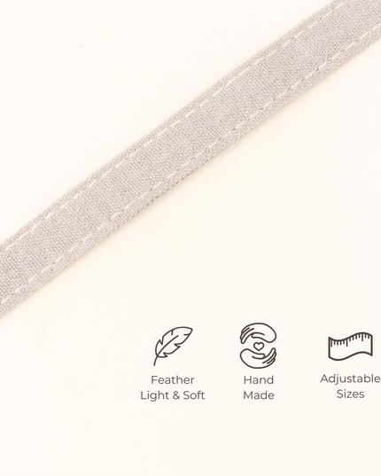 MoriCat Soft Breakaway Grey Cat Collar