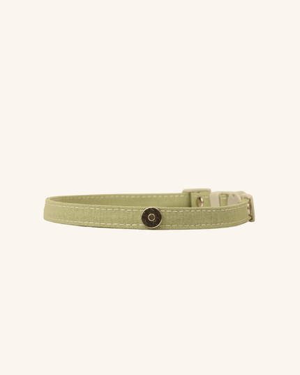 MoriCat Soft Breakaway Green Cat Collar