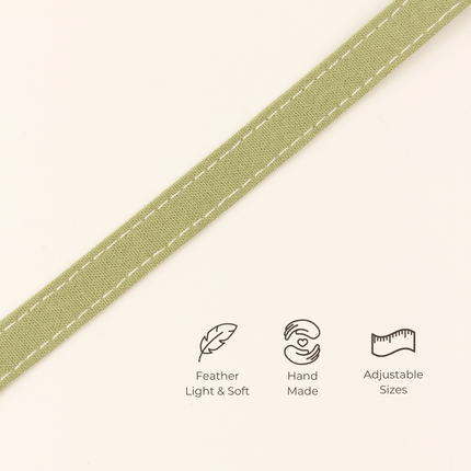 MoriCat Soft Breakaway Green Cat Collar