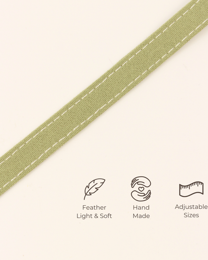 MoriCat Soft Breakaway Green Cat Collar