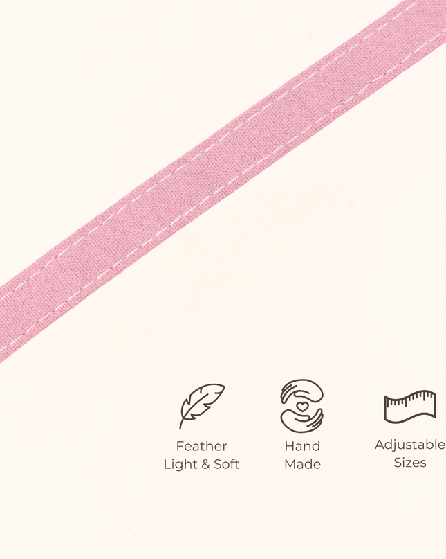 MoriCat Soft Breakaway Pink Cat Collar