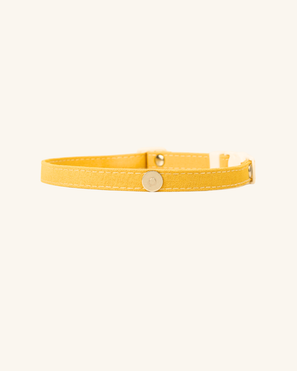 MoriCat Soft Breakaway Yellow Cat Collar