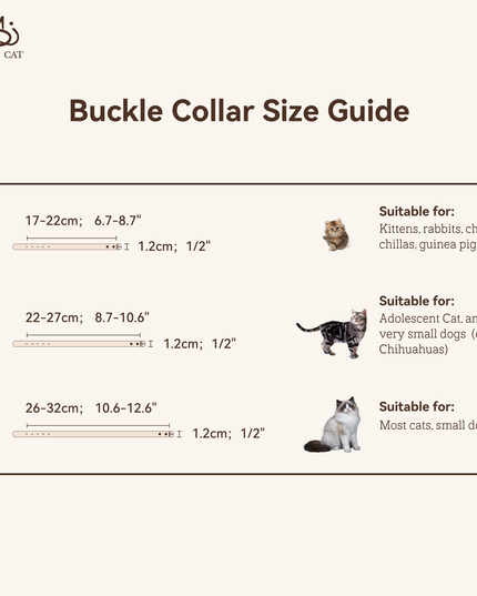 MoriCat Premium Vegan Leather White Cat Collar