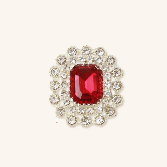 Interchangeable Halo Gem Charms – Emerald Cut