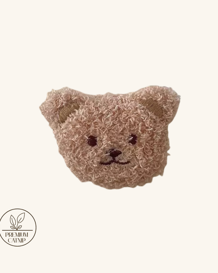 MoriCat Premium Catnip Toy — Beige Bear Head