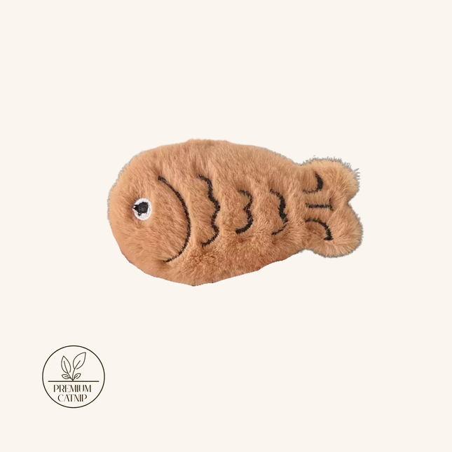 MoriCat Premium Catnip Toy — Cocoa Fish