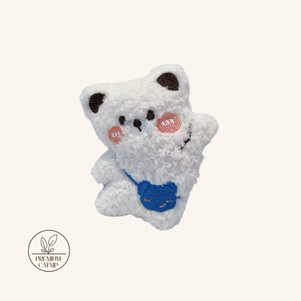 MoriCat Premium Catnip Toy — Large White Bear