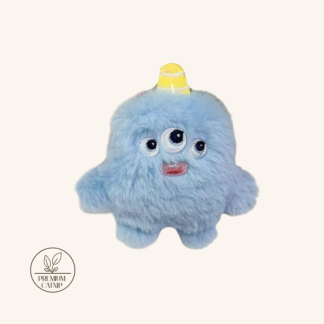 MoriCat Premium Catnip Toy — Blue Monster