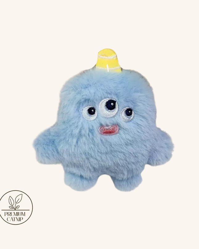 MoriCat Premium Catnip Toy — Blue Monster