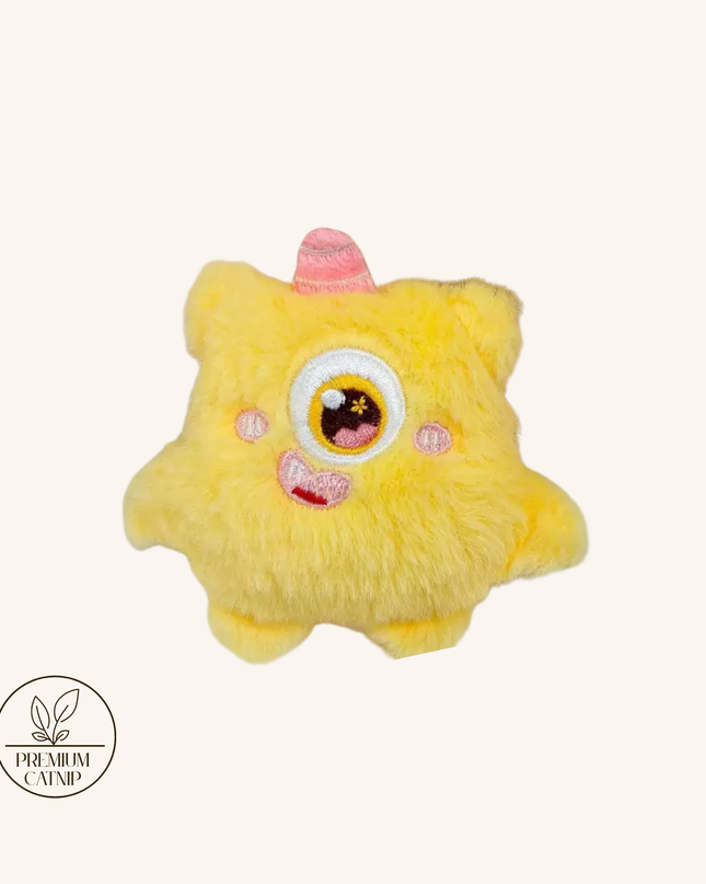 MoriCat Premium Catnip Toy — Yellow Monster