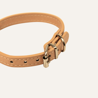 Beige Luxury Cat Collar with Halo Gem Charms