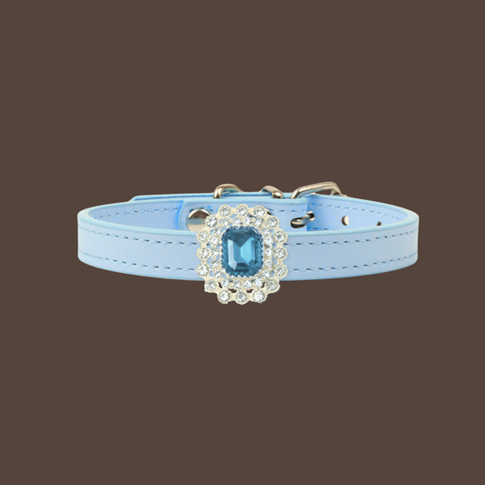 Blue Luxury Cat Collar with Halo Gem Charms (Copy)