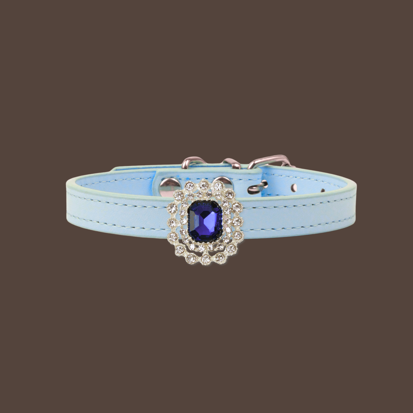 Blue Luxury Cat Collar with Halo Gem Charms (Copy)