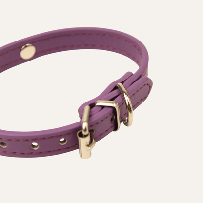Purple Luxury Cat Collar with Halo Gem Charms