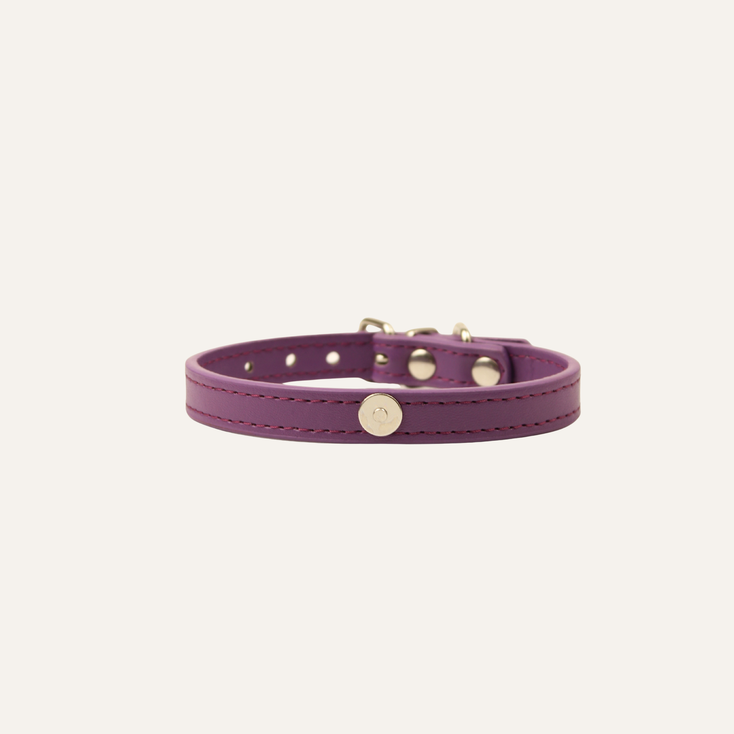 Purple Luxury Cat Collar with Halo Gem Charms