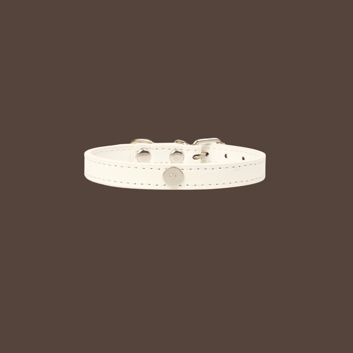White Luxury Cat Collar with Halo Gem Charms
