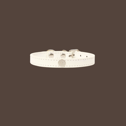 White Luxury Cat Collar with Halo Gem Charms