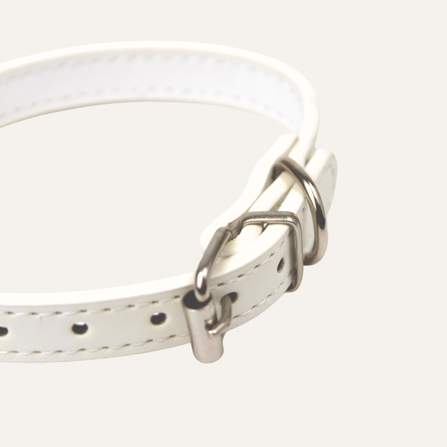 White Luxury Cat Collar with Halo Gem Charms