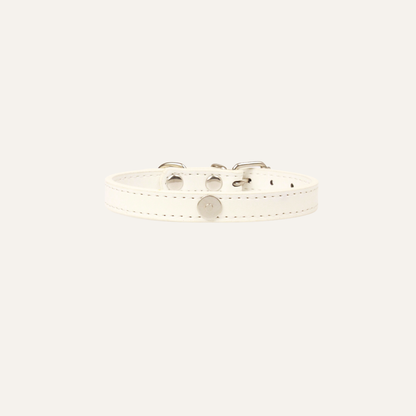 White Luxury Cat Collar with Halo Gem Charms
