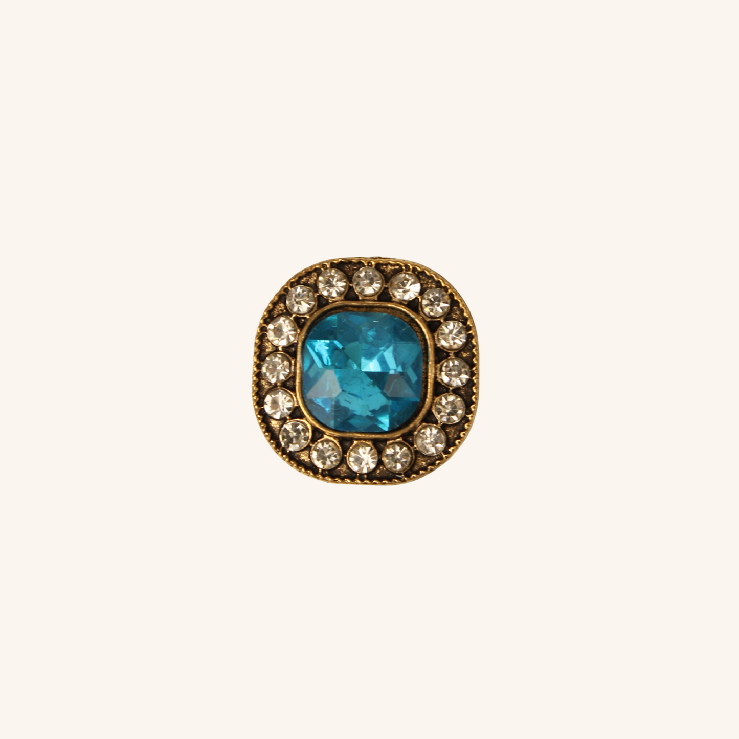 Interchangeable Vintage Bronze Rhinestone Charm