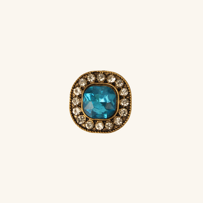 Interchangeable Vintage Bronze Rhinestone Charm